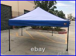 10x10 Pop Up Ezup style Instant Canopy Tent set Blue & White Frame with Tent Top