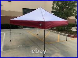 10x10 Pop Up Ezup style Instant Canopy Tent set Red & White Top Quality