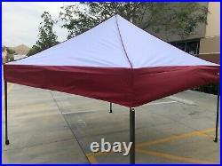 10x10 Pop Up Ezup style Instant Canopy Tent set Red & White Top Quality