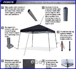 10x10 Pop up Outdoor Canopy Tent, Black