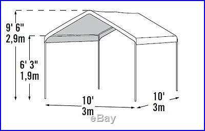 10x10 ShelterLogic Canopy Portable Party Tent Carport Camping Compact 23521
