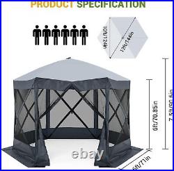 10x10 ft Pop up Canopy Tent 12x12 ft Camping Party Sun Shelter Heavy Duty Gazebo