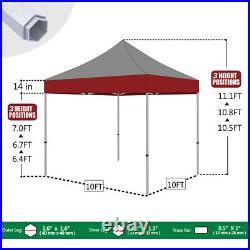 10x10ft Custom LOGO Graphics Printed Ez Pop Up Canopy Instant Commercial Tent