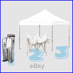 10x10ft Ez Pop up Canopy Commercial Instant Tent Fair Outdoor Gazebo with Roller B