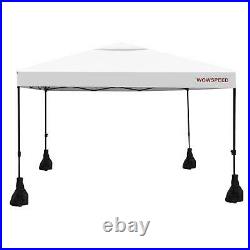 10x10ft Gazebo Canopy Pop Up Tent Sun Shade UV-Block Portable Outdoor Awning