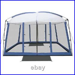 11' x 9' Pop-Up Screen House Tent Portable Screen Canopy Shelter Camping Blue US