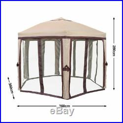 11ft Tent Canopy Screen Mesh Easy Setup Pull Out 6 Person 5 Stand Travel Case