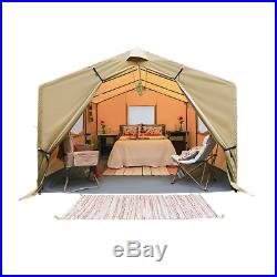 12X10 Ft All-Season Outfitter Wall Tent Sleeps 6 Outdoor Shelter Camp Hiking