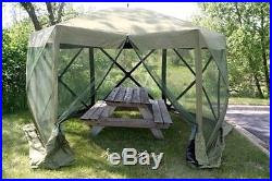 12 X12 Hub Screen Outdoor Canopy Tent Quick-Set Escape Shelter or Camping