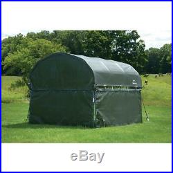12 ft. D x 12 ft. W enclosure kit for corral shelter in green with uv-treat