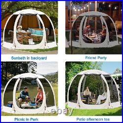 12'x12' Party Canopy Tent Camping Outdoor Waterproof Tent 2 doors 4-10 Person