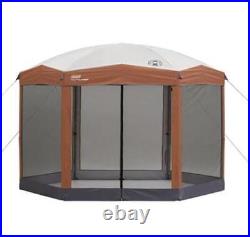 12 x 10 Back HomeT Instant Setup Canopy Sun Shelter Screen House, Brown