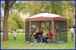 12 x 10 Back HomeT Instant Setup Canopy Sun Shelter Screen House, Brown