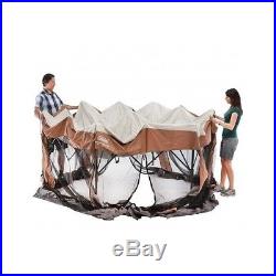 12 x 10 SCREENED CANOPY BUG NETTING CAMPING BBQ OUTDOOR SHELTER PORTABLE GAZEBO