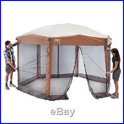 12' x 10' Screened Canopy Instant Shelter Gazebo Camping 2 Doors Screen Tent BBQ