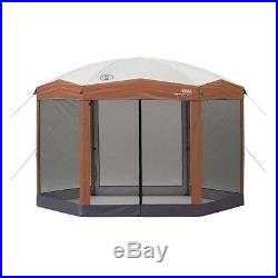 12ft x 10Ft Hexagon Screened Canopy Gazebo Removable Insect Screen Free Shipping