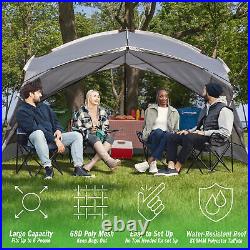 12x10 Pop Up Canopy Tent Sun Shade Gazebo Shelter Mosquito Net for Camping