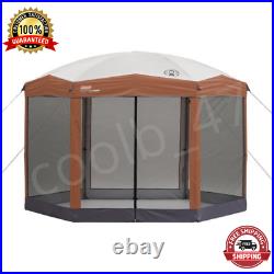 12x10 Tent with Screened Canopy Sun Shade Instant Setup Pop Up Screen Walls