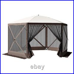 12x10ft Canopy Outdoor Patio Pop Up Tent Sun Shade Shelter Camping Glamping