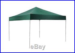 12x12 Straight Leg Pop-up Canopy, Green Cover, Black Roller Bag