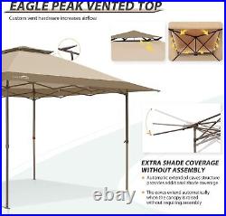 13'x13' Straight Leg Pop Up Canopy Tent Instant Outdoor Canopy Easy Set-up