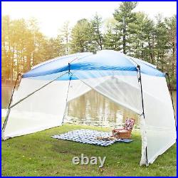 13' x 9' Outdoor Patio Canopy Screen House Tent Hiking Tent with 1 Large Room Blue