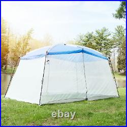 13' x 9' Screen House Tent with 1 Large Room Outdoor Backyard Camping Shelter US