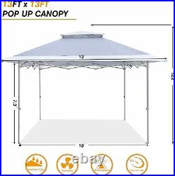 13x13Ft Pop Up Canopy Tent Instant Folding Shelter 169 Square Feet Large Outdoor