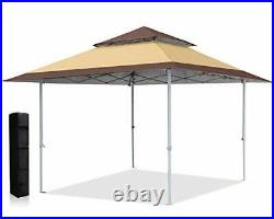 13x13 Canopy Tent Instant Shelter Pop Up Canopy 169 sq. Ft Outdoor Sun beige