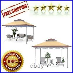 13x13 Canopy Tent Instant Shelter Pop Up Canopy 169sq. Ft Outdoor Sun Shade Beige