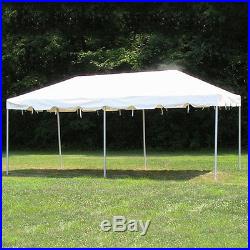 15x20 White Vinyl Classic Frame Tent for Wedding Outdoors Event Party Catering