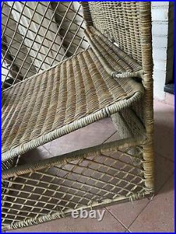 1890 to 1910 French Hooded Beach Cabana Arm Chair with Storage & Removable Hood