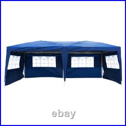20'x10' Heavy Duty Outdoor Canopy Party Wedding Tent Gazebo Carport with6 Sidewall