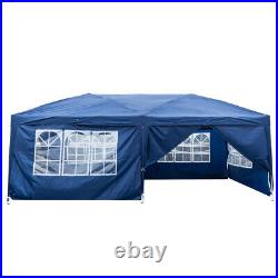 20'x10' Heavy Duty Outdoor Canopy Party Wedding Tent Gazebo Carport with6 Sidewall