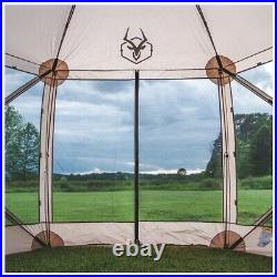 21500 G6 Gazelle 6 Sided Portable Screened Gazebo Canopy Yard Tent 10X10