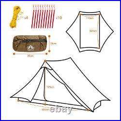 2 Person Outdoor Camping Waterproof 4 Season Folding Tent Hiking Lightweight New