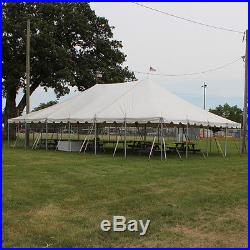 30x45 White Vinyl Classic Pole Tent for Wedding Outdoor Event Party Catering
