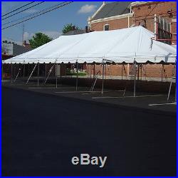30x60 White Vinyl Classic Pole Tent for Wedding Outdoor Event Party Catering