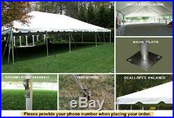 30x75 Sectional Classic Frame Tent New White Event Party Tent