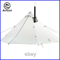 3-4 Person Tent Ultralight Outdoor Camping Teepee 20D Silnylon Pyramid Large