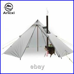3-4 Person Tent Ultralight Outdoor Camping Teepee 20D Silnylon Pyramid Large