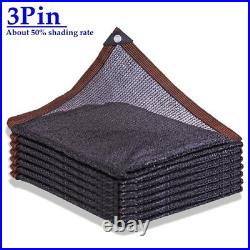3 6 12 Pin HDPE Anti-UV Sun Shade Net Gazebo Shelter Outdoor Canopy Sunshade Net