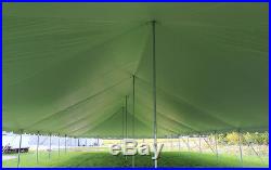 40x100 White Vinyl Classic Pole Tent for Wedding Outdoor Event Party Catering