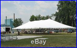 40x80 White Vinyl Classic Pole Tent for Wedding Outdoor Event Party Catering