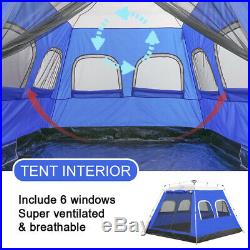 4-6 Person Large Family Camping Hiking Travel Tents Instant Pop up Cabin Shelter