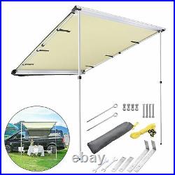 4.6x6.6FT Car Side Awning 30sq. Ft Shade Quickly Extend&Collapse for Car Travel