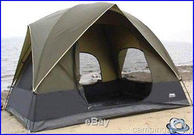4 Person Family Tent W/ Rain Cover Dome Man Camping 9'x7'x72 6' TALL Hunting