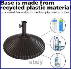 50Lb Patio Umbrella Base Water Filled 23 round Recyclable Plastic Outdoor Marke