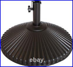 50Lb Patio Umbrella Base Water Filled 23 round Recyclable Plastic Outdoor Marke
