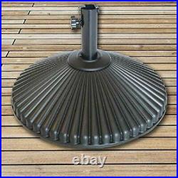50lb Patio Umbrella Base Water Filled 23 Round Recyclable Plastic Outdoor Marke